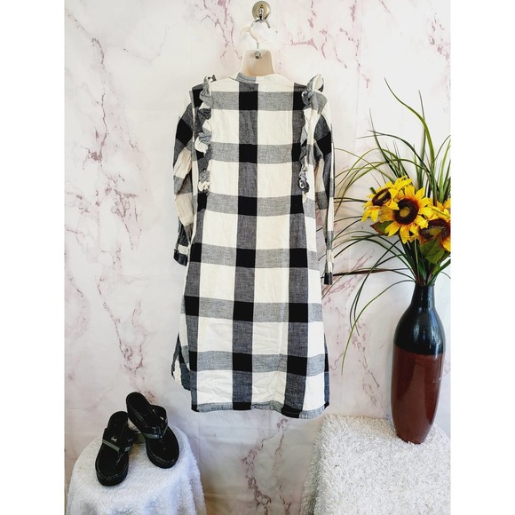 Tribe Alive Freya Ruffled Shirt Dress Size XS - Picture 6 of 11